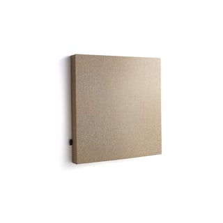 Akustikpanel POLY, firkantet, 600x600x56 mm, vægmonteret, beige