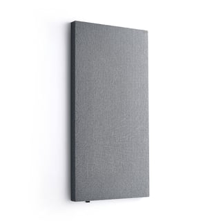 Acoustic panel POLY, rectangular, 600x1180x56 mm, wall mounted, light grey