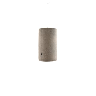 Ljudabsorbent POLY, cylinder, Ø280x500 mm, takhängd, beige