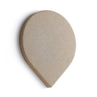 Ljudabsorbent POLY, droppe, 800x800x56 mm, väggmonterad, beige