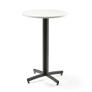 Bar table SANNA, Ø700x1050 mm, black/white