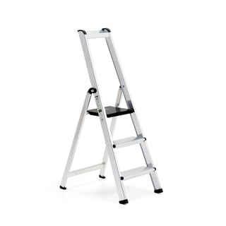 Professional aluminium stepladder UPWARD, 3 treads, H 660 mm