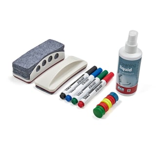 Starter set of whiteboard accessories