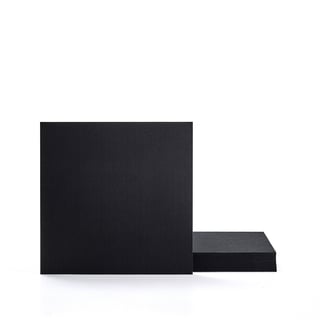 Acoustic panel PATTERN, 8-pack, 600x600x11 mm, black