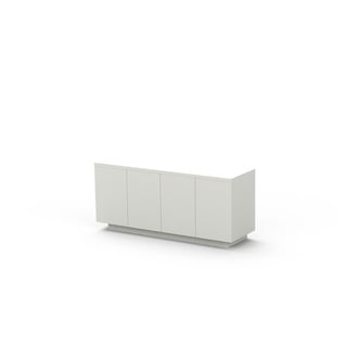 Coffee bar, 1805x560x810, melamine, white