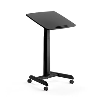 Height adjustable desk ATTUNE, 600x520 mm, black