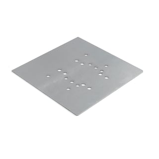 Fordelingsplate Ultimate, P90, 350x350x4 mm