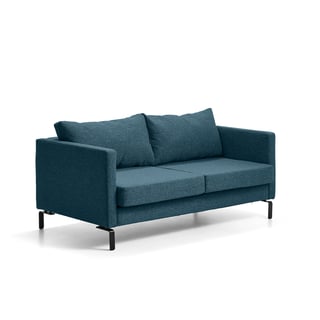 Sofa HARMONY, 2,5-seater, fabric GAVA, petroleum blue