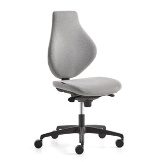 Office chair HURRAY, low back, grey