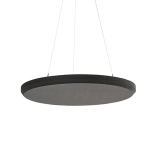 Acoustic panel SATELLITE, ceiling hung, Ø 780 mm, black