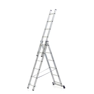 Combination ladder MATTERHORN, 3-piece, 3x6 steps, 2700 mm