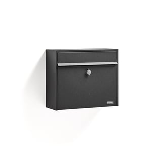 Mail box GAZETTE, 320x380x140 mm, black