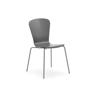 Chair MILLA, silver stand, anthracite