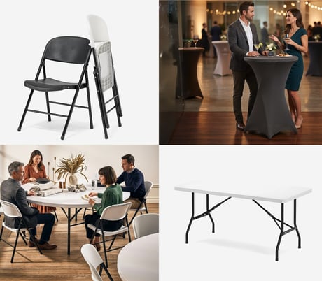 Zložljivo pohištvo, mize in stoli ter vozički za vse priložnosti!