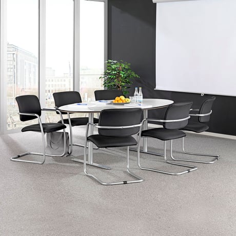 Stackable meeting room chair SIMCOE in a boardroom