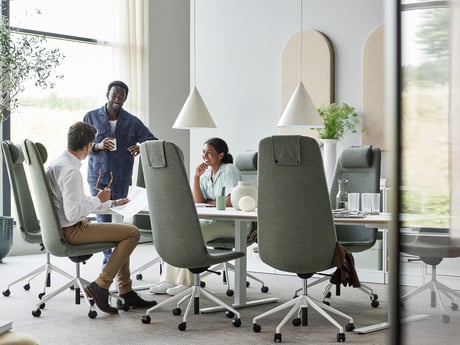 Office meeting in a conference room