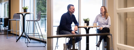Robert Norbeck, daglig leder hos Aas & Nordal og Prosjektrådgiver Linda Cedell fra AJ Produkter