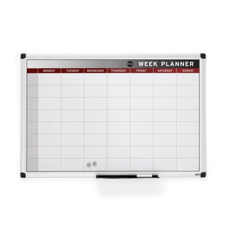  Magnetic Planning board divided into days of the week