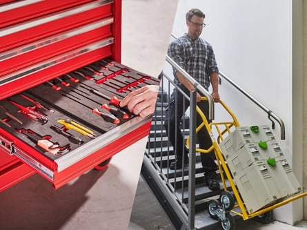 Služby montáže a vynášky