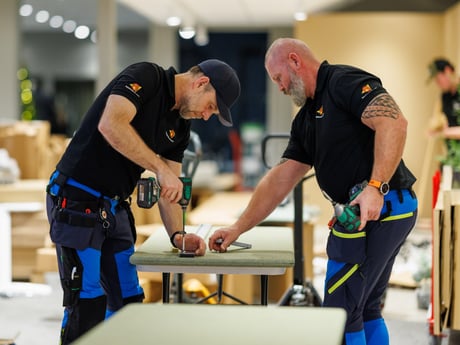 Monterad och färdigställd av erfarna montörer