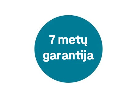 7 metų garantija