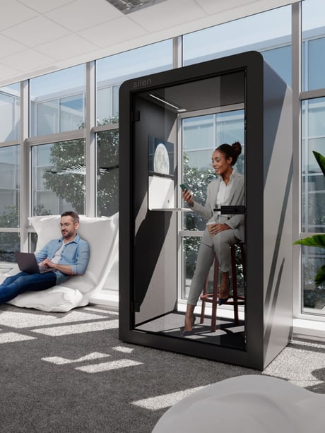 individual office pod, privacy phone booth