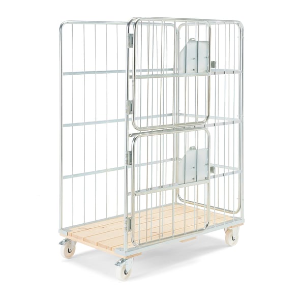 Rullcontainer JORDAN, 1195x745x1700 mm, med broms | AJ Produkter