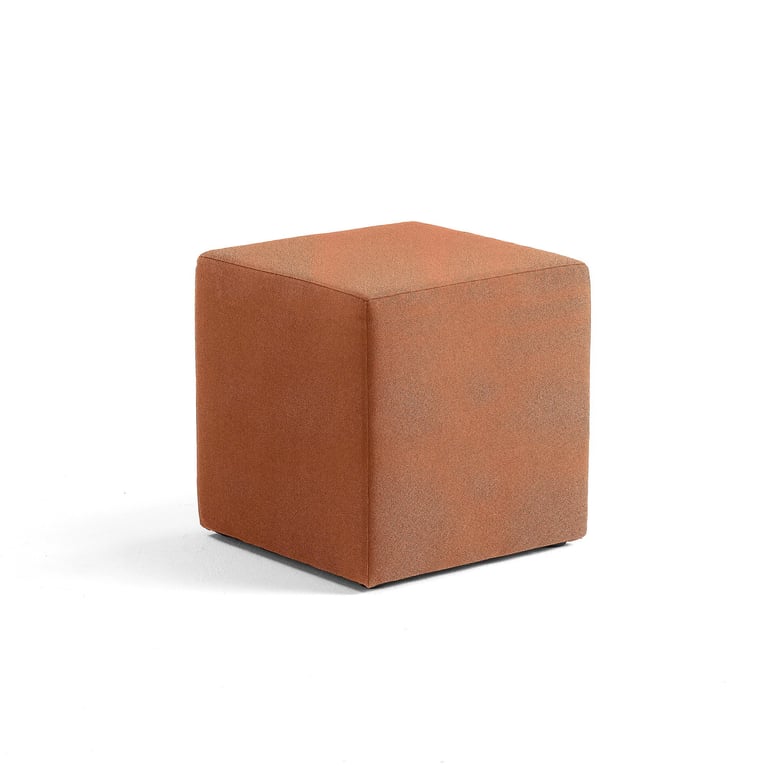 Seating block CASUAL, 500x500 mm, fabric CURA, copper | AJ Products UK