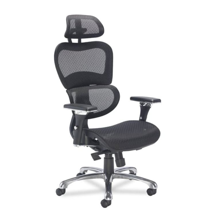 Black mesh office chair
