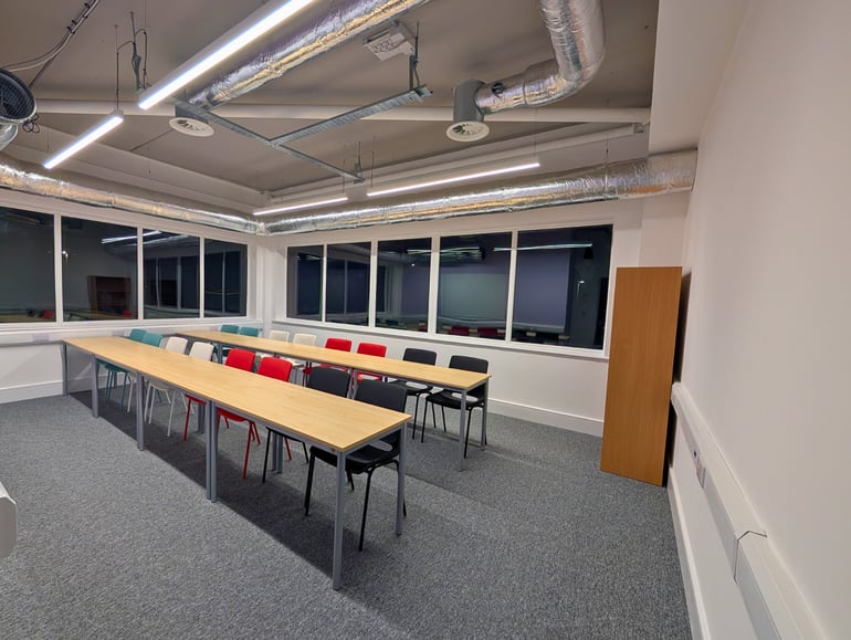 classroom style meeting room at True Jesus Church