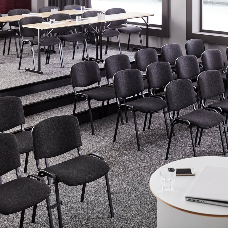 theatre-style conference room layout example