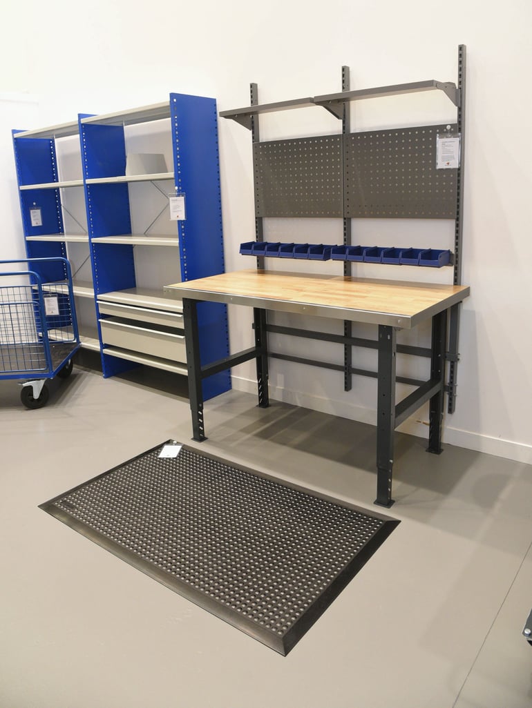 AJ Products Farnborough warehouse and workshop equipment showroom