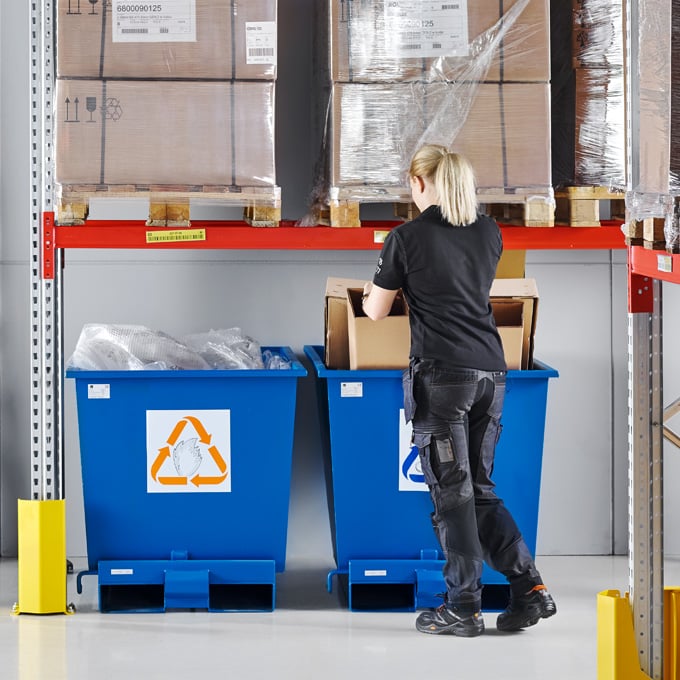 keep floors safe with waste handing solutions for your warehouse