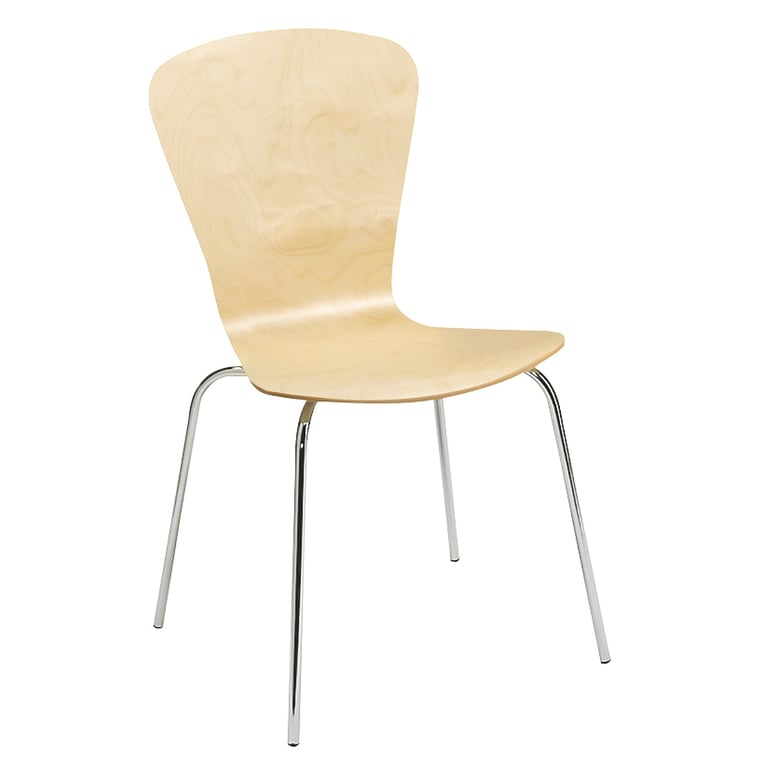 Stackable chair MILLA, figure, birch | AJ Products IE
