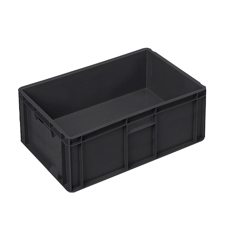 European Storage Box Eco Euro box, solid, 600x400x230 mm, 45 L | AJ Products IE