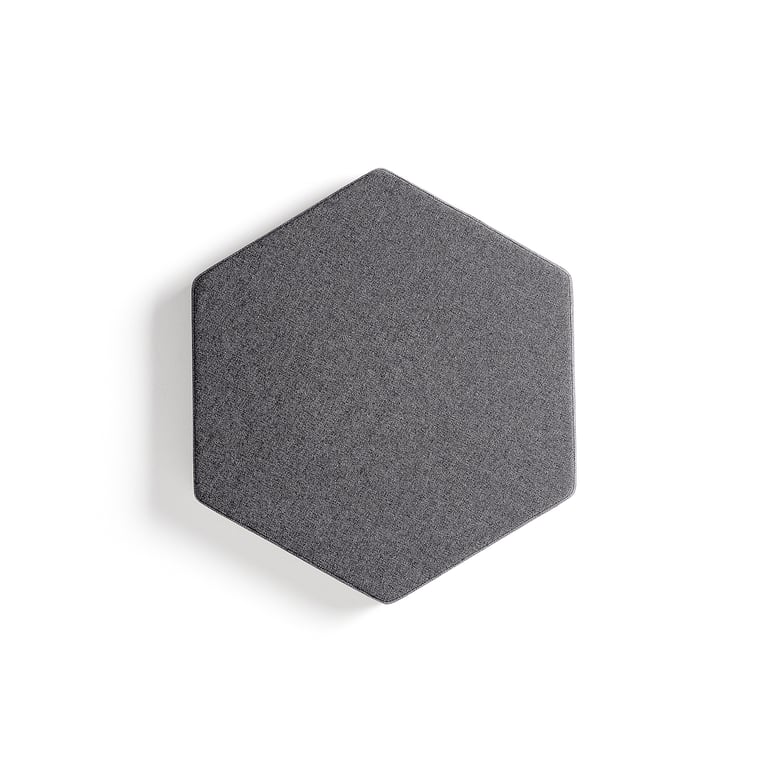 Akustiikkapaneeli Sein n POLY Hexagon 600x600x56 Mm Tummanharmaa Akustiikkapaneeli Sein n POLY Hexagon 600x600x56 Mm Tummanharmaa