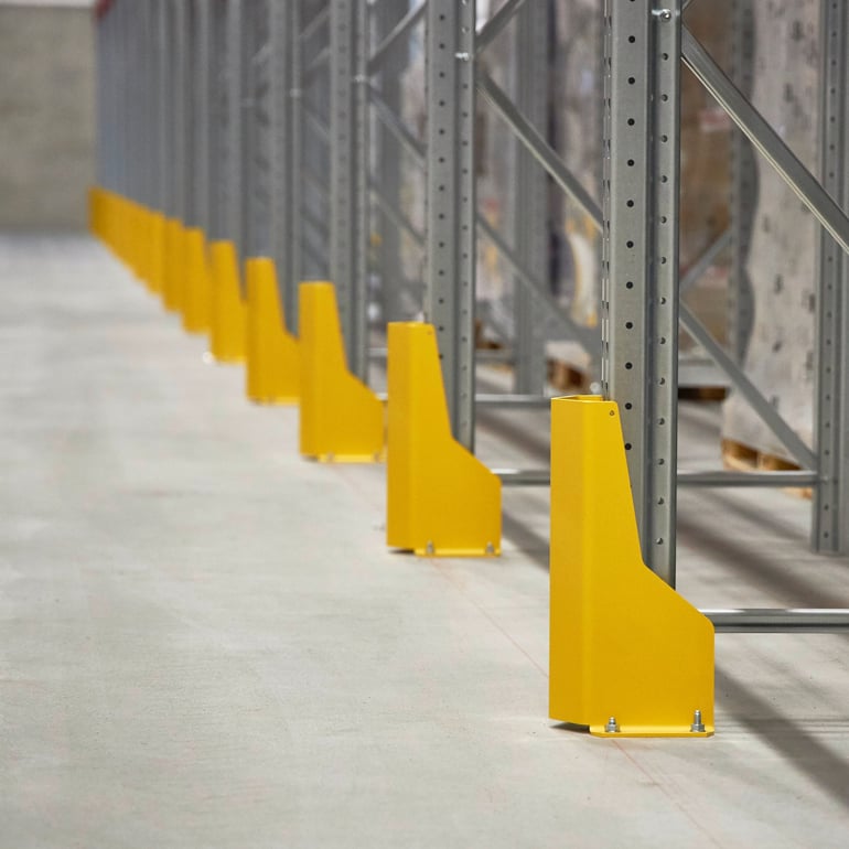 collision guards at Airshoppen's warehouse