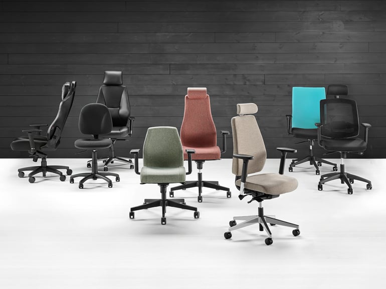 A selction of office chairs
