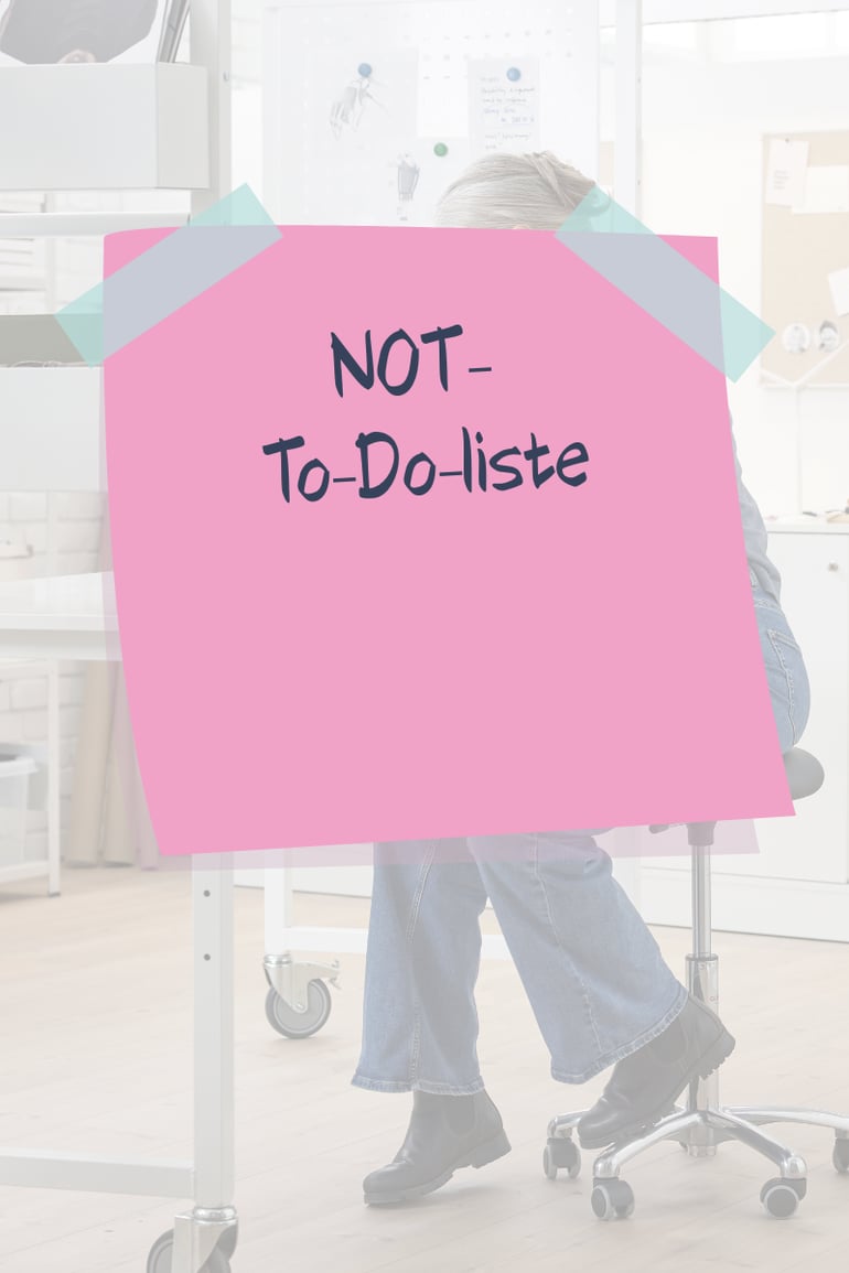En post-it med teksten not-to-do-liste