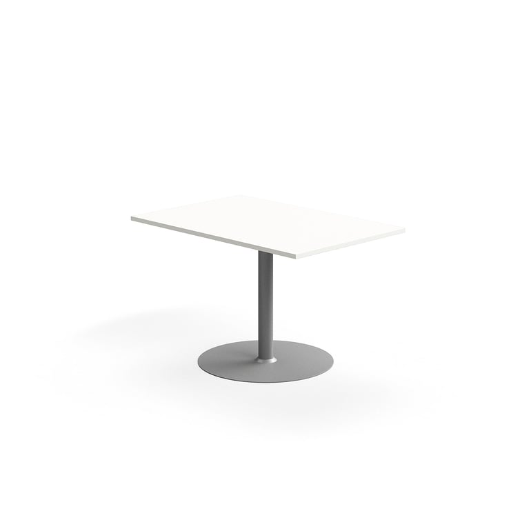 Levně Jednací stůl FLEXUS, rozšiřující díl, 800x1200 mm, bílá, stříbrná