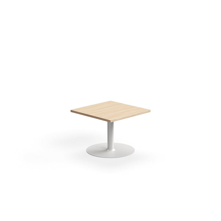 Levně Konferenční stolek VERTICUS, 700x700x500 mm, dub/bílá