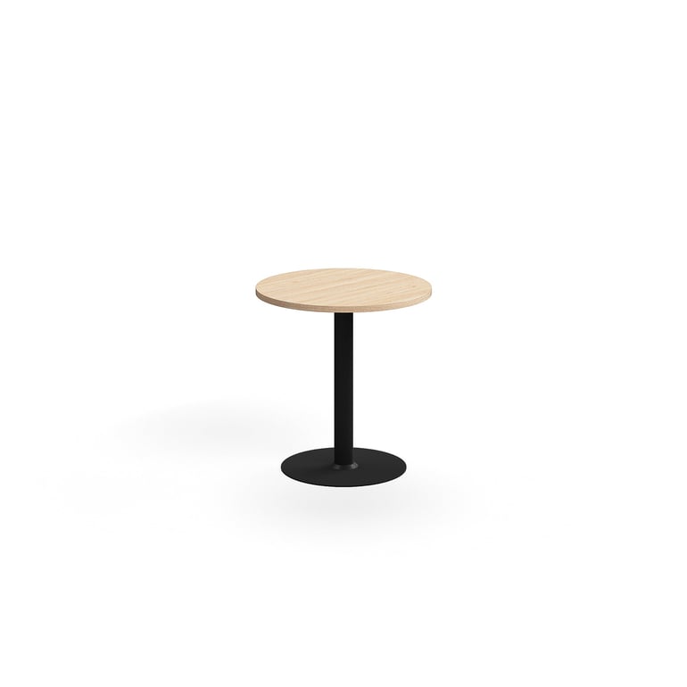 Levně Stůl VERTICUS, Ø700x720 mm, dub/černá
