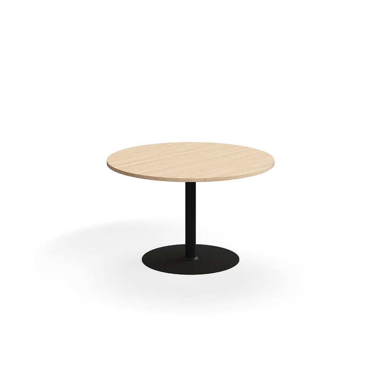 Levně Stůl VERTICUS, Ø1200x720 mm, dub/černá