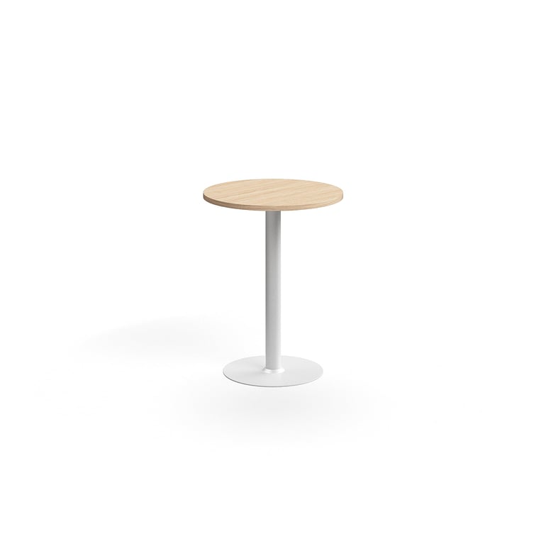 Levně Barový stůl VERTICUS, Ø700x900 mm, dub/bílá