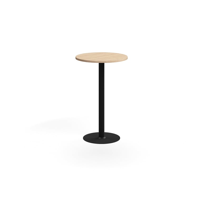 E-shop Barový stôl VERTICUS, Ø700x1100 mm, dub/čierna