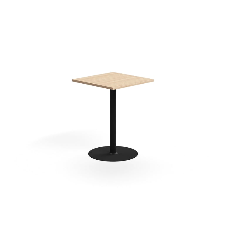 Levně Barový stůl VERTICUS, 700x700x900 mm, dub/černá