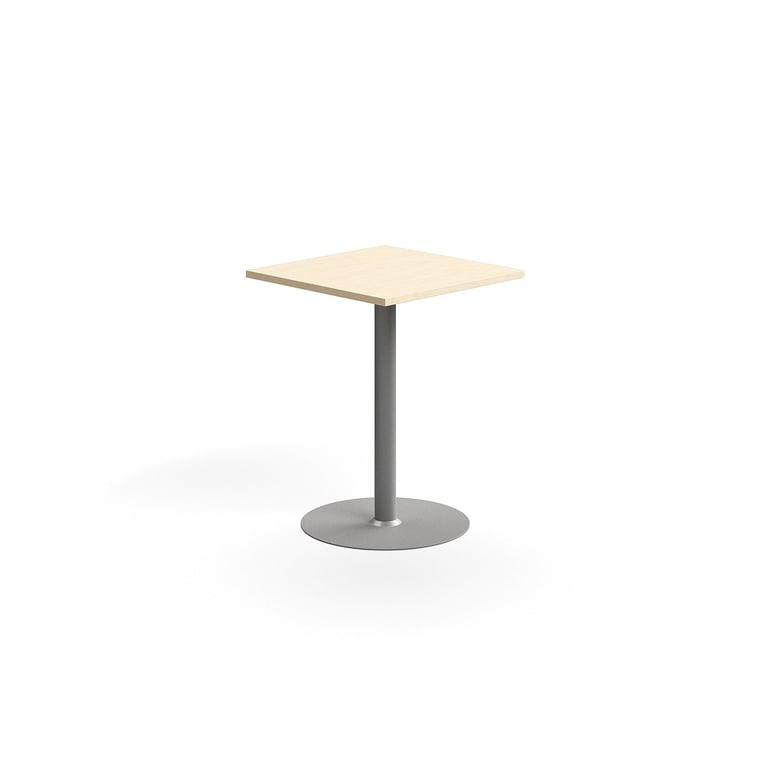 Levně Barový stůl VERTICUS, 700x700x900 mm, bříza/stříbrná