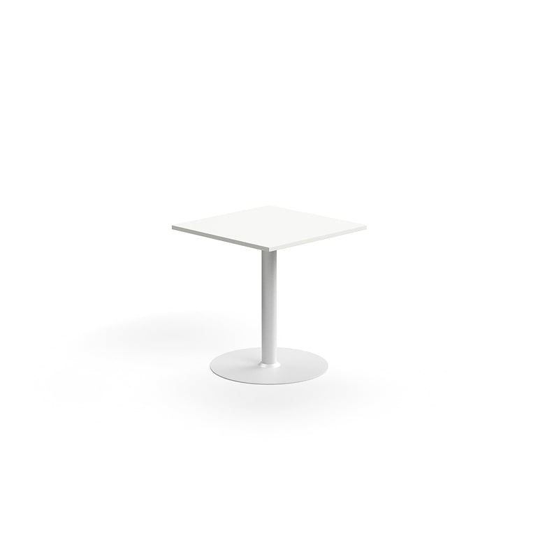 Levně Stůl ALVA, 700x700x720 mm, vysokotlaký laminát, bílá