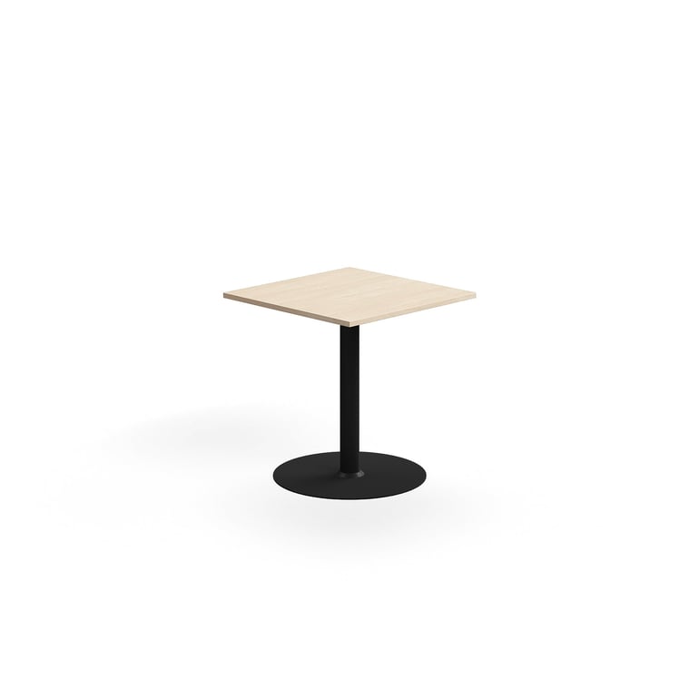 Levně Stůl ALVA, 700x700x720 mm, vysokotlaký laminát, černá/bříza