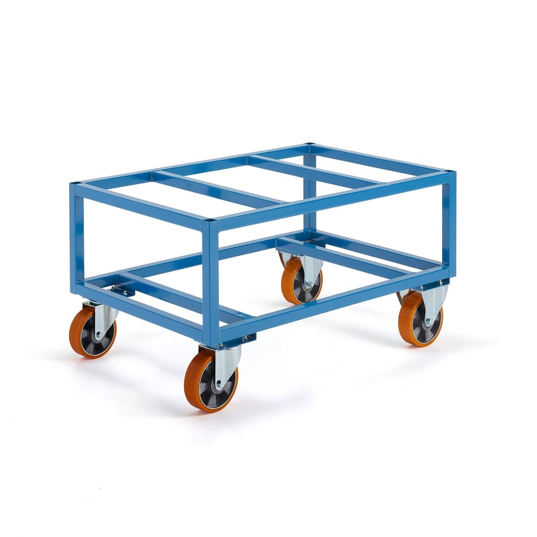 Vozík na palety OUTLINE, 500 kg, Ø 160 mm PU kolieska, 1200x800x625 mm